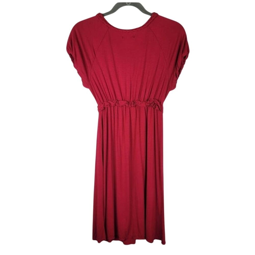 Sophie Max dress Bright Red Pink Small Empire Waist - Picture 3 of 4